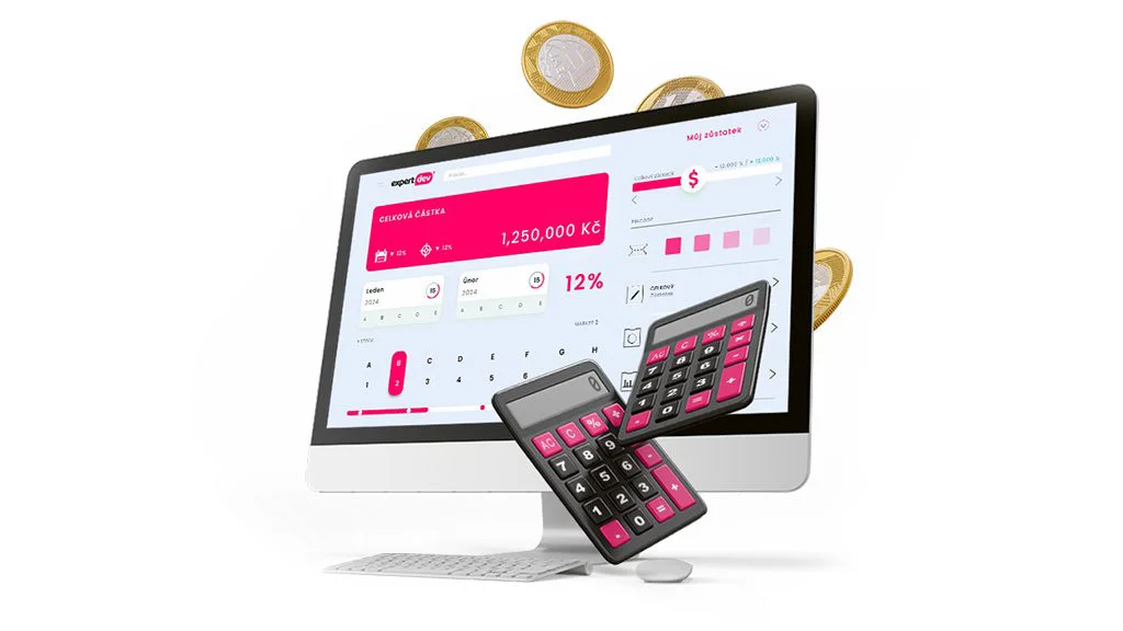 Kalkulačky pro webové stránky úvodní banner