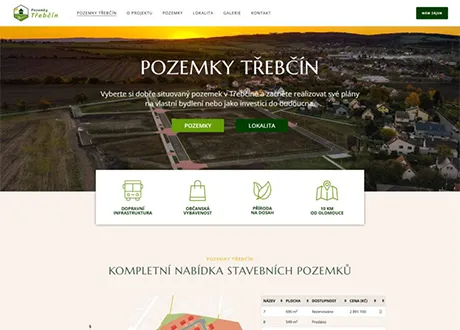 Pozemky Třebčín