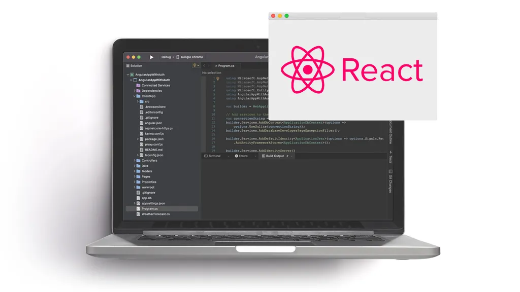Programátor React úvodní banner