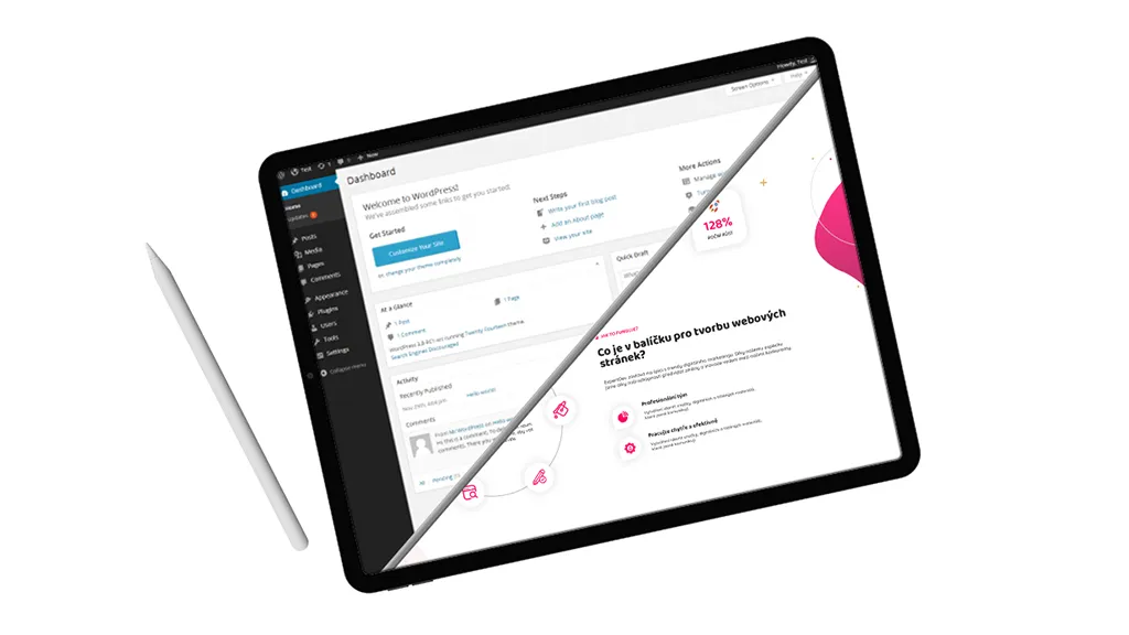 Programátor WordPress úvodní banner