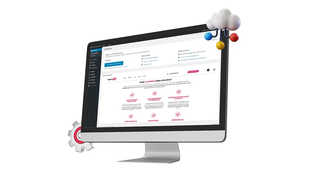 Správa webových stránek úvodní banner