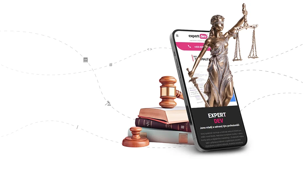 Tvorba webových stránek pro právniky úvodní banner