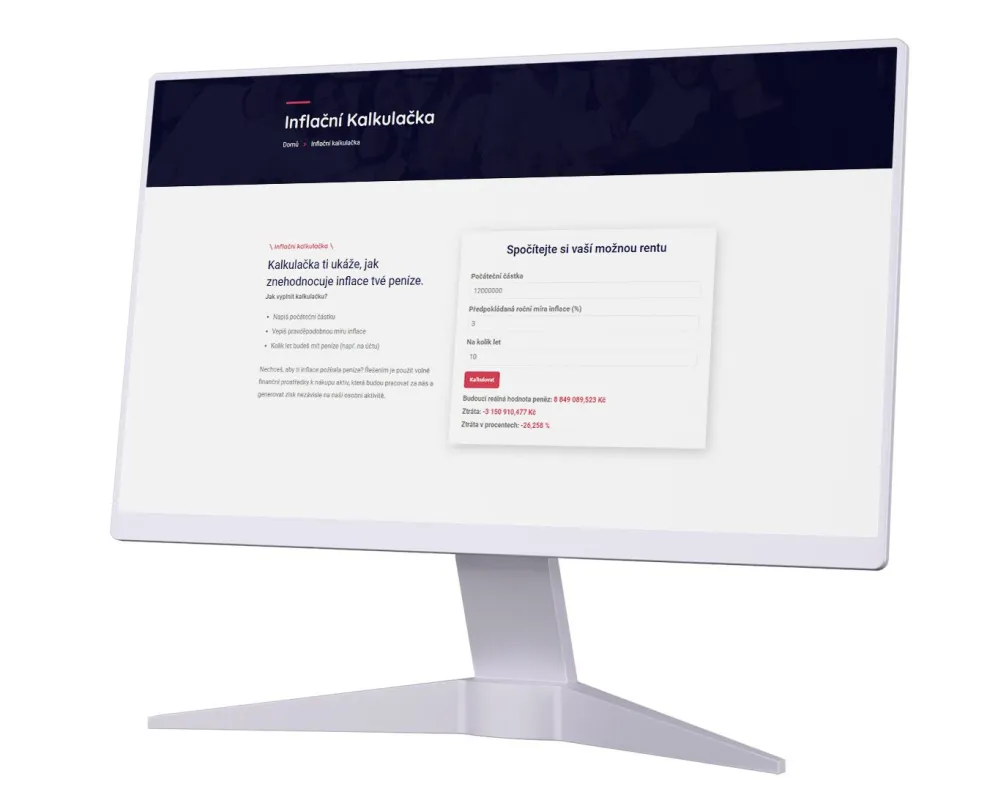 Vývoj online kalkulaček